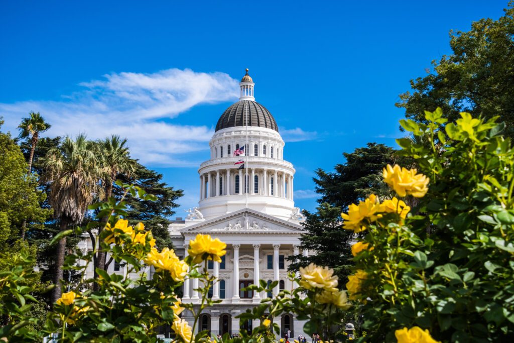 California State Capitol Building, Sacramento, California; Sunny