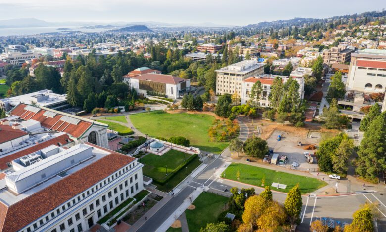 Aerial View Of Buildings In University Of California, Berkeley C